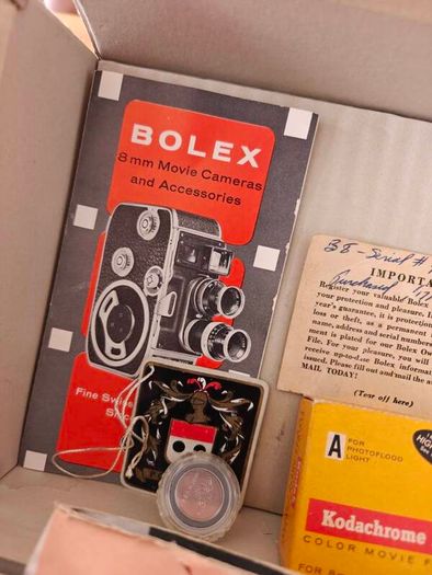 Vintage Paillard Bolex B8 8mm Cine Camera | Swiss Made | Boxed | Original Manuals & Accessories