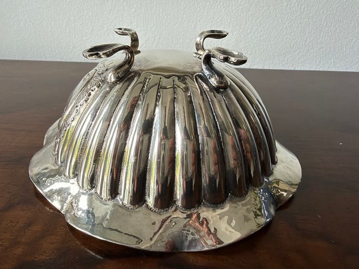 Vintage Ornate Metal Footed Bowl