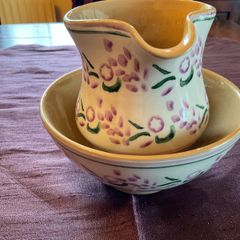 Nicholas Mosse Reduced Lavender creamer and sugar bowl set .