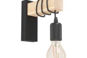 Eglo 32917 Townshend 1 Light Wall Light In Brown And Black