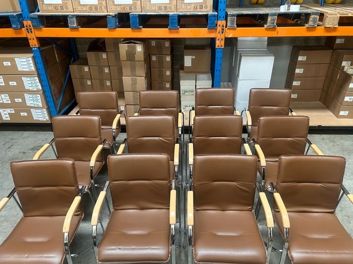Office Chairs x 12 (Brown)