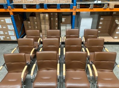 Office Chairs x 12 (Brown)