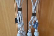 Stunning Latte Curtain Tie Backs with Crystal Embellishments x4