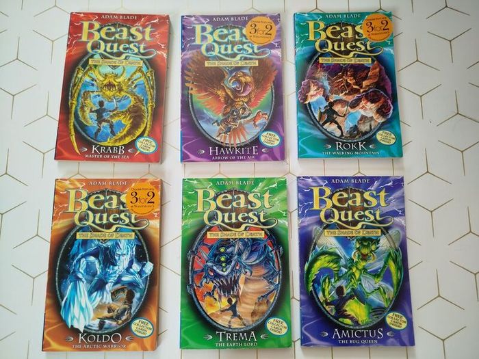 Beast Quest by Adam Blade book 25 to 30 - Series 5: The Shade of Death