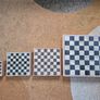 Handmade Stone Chess Set with Wooden Border Image 2