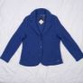Your Sixth Sense Royal Blue Wool Knit Tailored Jacket Blazer Size L/XL Image 2