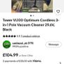Tower VL 100 Cordless vacuum Cleaner Image 4