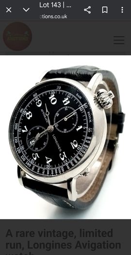 Rare Longines Avigation Watch