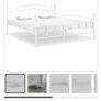 Beautiful White Metal Design Bed Super King not Double Image 3