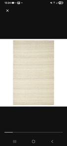 Flatwoven Rug Beige 195cm x 80cm