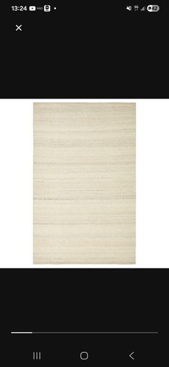 Flatwoven Rug Beige 195cm x 80cm