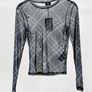 JDY Black Mesh Top & Skirt Image 5