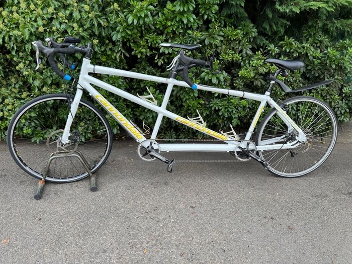 Cannondale USA Aluminium White Tandem Road Bike
