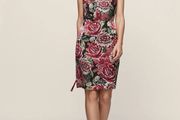 REISS Xavi Burnout-Detail Dress UK 8