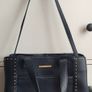 Oriano Navy Leather Tote bag Image 4