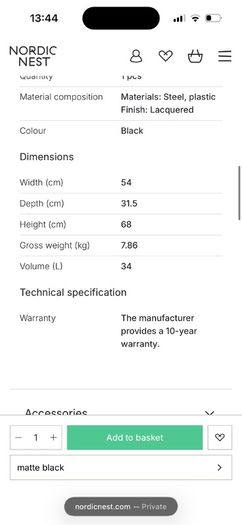 Barbantia Bo touch bin 11+23 litre