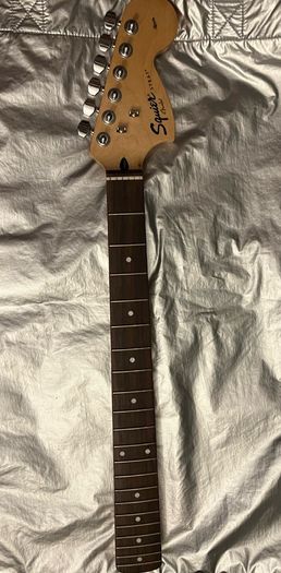 Fender Stratocaster squier Neck fretboard with tuners machine heads made in Indonesia electric guitar parts accessories