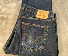 LEVI'S 751 Jeans Mens - W38 L32 Regular Fit - Dark Blue\Indigo Wash - Classic