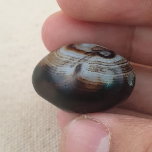 Vintage Natural Suliemani Eyes Agate Bead Amulet