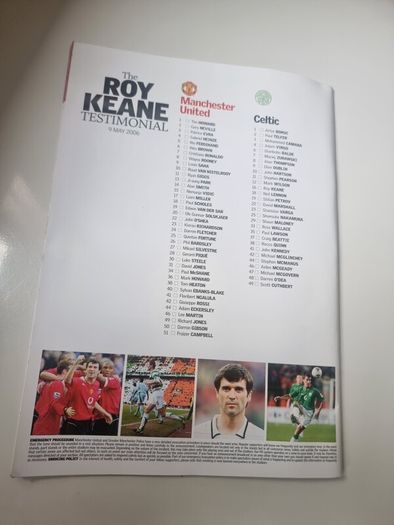 Roy Keane Testimonial. Official Souvenir programme
