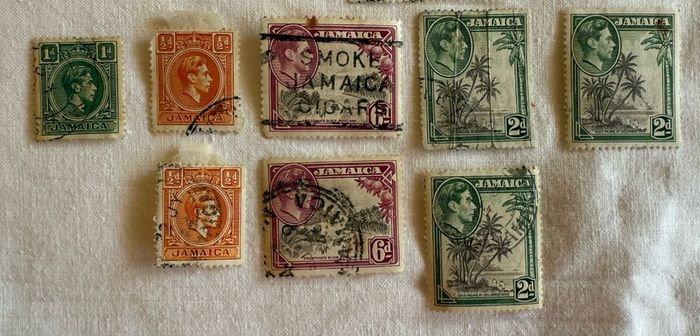 Caribbean, Jamaica and Barbados stamps from 1921 until 1944