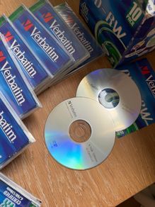 New blank DVDs with cases x 9
