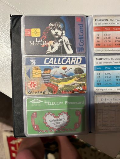 callcards start at 1 euro each most are 2 euro each