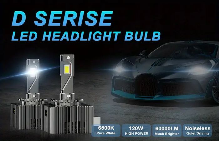 D1S D3S LED Headlights Canbus 60000LM D4S D5S D2S D8S Auto Bulbs Two-sided 120W D1R D2R D3R D4R Car Lamp Xenon HID