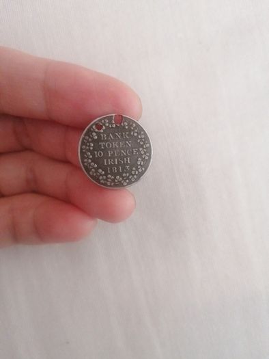 1813 Irish Silver 10 pence Bank Token