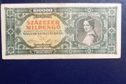 Hungary 1946.100,000 Pengo Banknote.Fine grade.