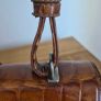 Vintage United Colors of Benetton Croc-Effect Handbag Y2K Style Image 7