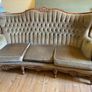 queen anne 3 seater couch Image 2