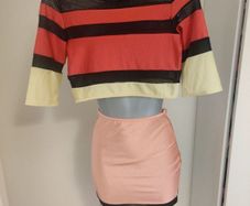 Crop top and skirt set size UK8 EU36 Postage included