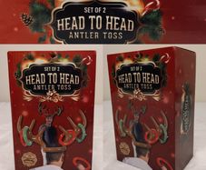 Head to Head Inflatable Reindeer Antler Toss Game NEW IN BOX