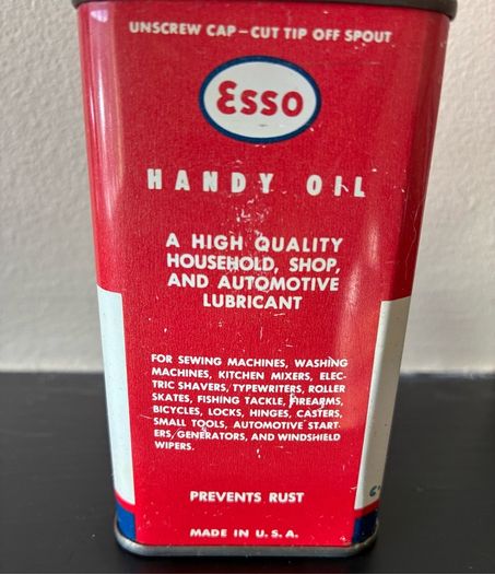 Vintage Esso Handy Oil Can - Full - Never Opened
