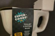 toilet design coffee mug novelty with ground coffee