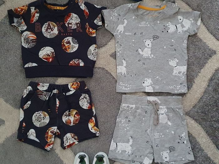 baby boy summer outfits & Nike shoes 3-6 months