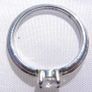 Vintage Sterling Silver 925 Solitaire Ring with Round Faceted , size O - 2,21g Image 10