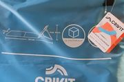 New Crivit Beach Lounger, blue