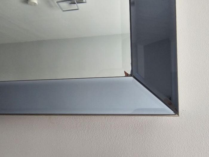 Large Smoked Wall Mirror