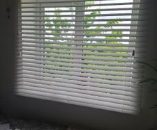 Modern IKEA Lamp and Custom Made Wooden Blinds Excellent Condition