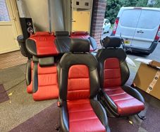 audi a3 s3 8p 3 door red black nappa heated seats and matching door cards