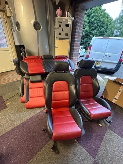 audi a3 s3 8p 3 door red black nappa heated seats and matching door cards
