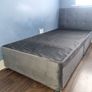 single velvet bed wite large drawers Image 9