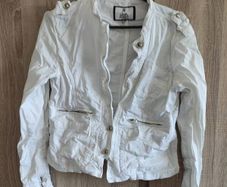 collar white jacket blazer fits s sm