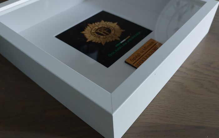 Irish Defence Forces Embroidered FF Badge Picture Frame