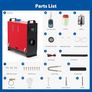 5 kw All In One Diesel Heater 12VSilencer LCD Remote Air Heater Thermostat Caravan Diesel Car Heater Motorhome RV Image 4