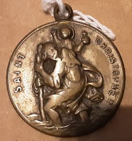travelling st Christopher medal