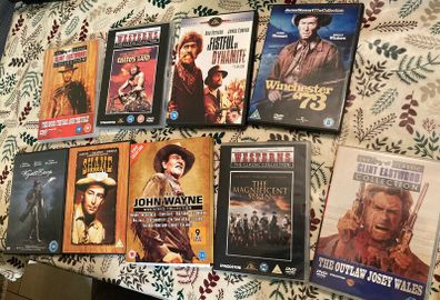 Classic Western DVD Mega Bundle - 17 Movie Collection (John Wayne Boxset, Clint Eastwood)