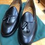Moira Spanish Tassel Loafers Black Calf Size 44 Image 2